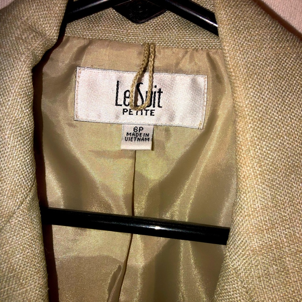 Le Suit business attire skirt and jacket.